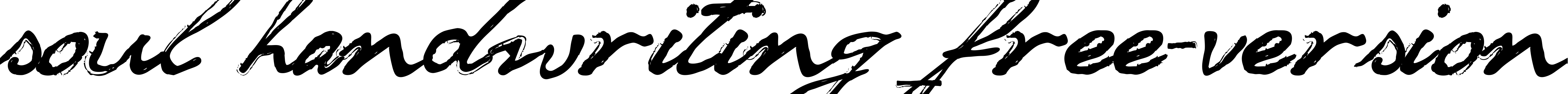 Font soul handwriting_free-version