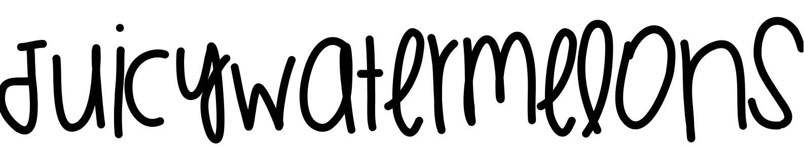 Font JuicyWatermelons