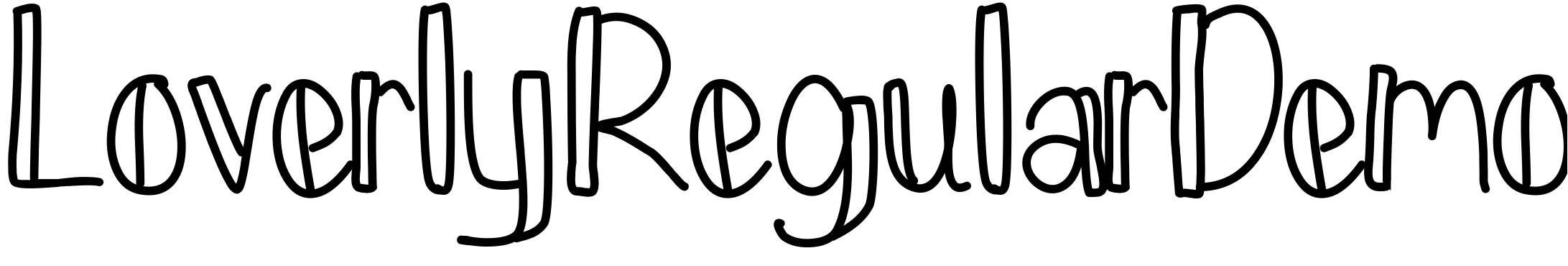 Font LoverlyRegularDemo