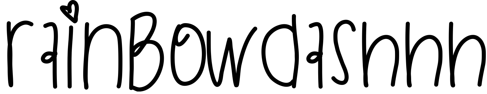 Font RainbowDashhh