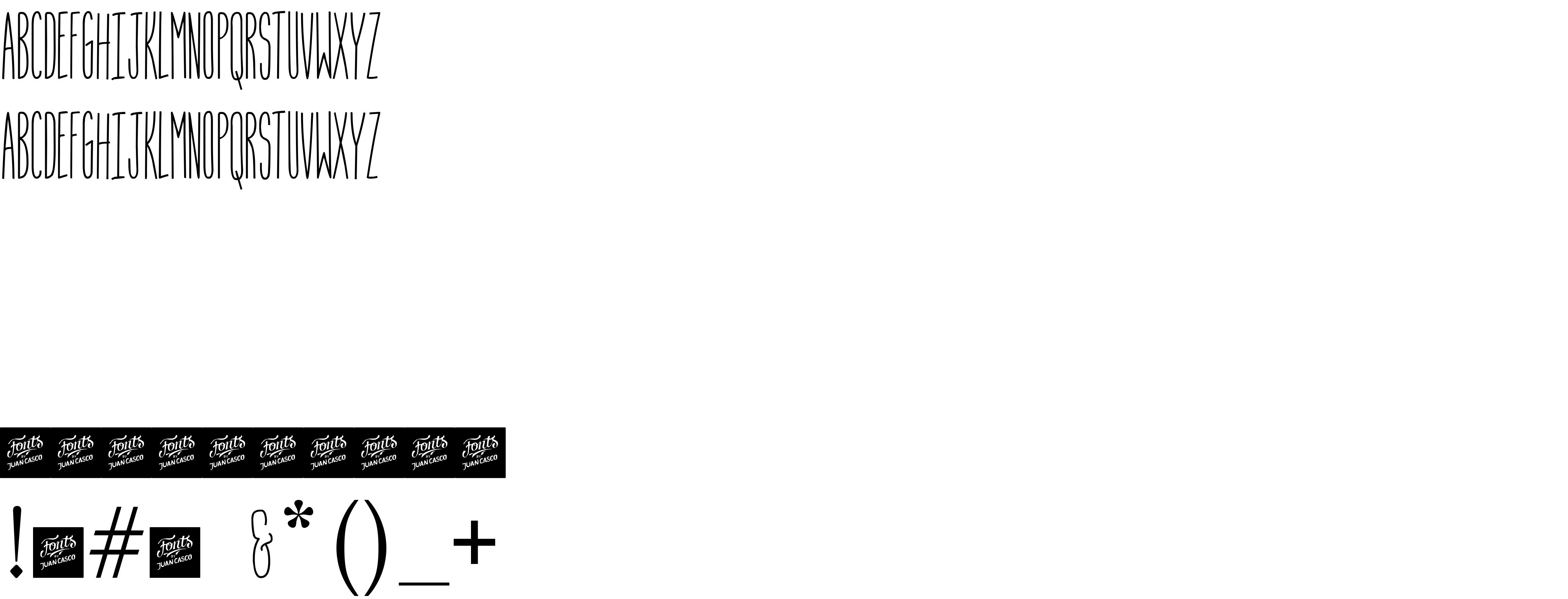 Preview font Slim Chef