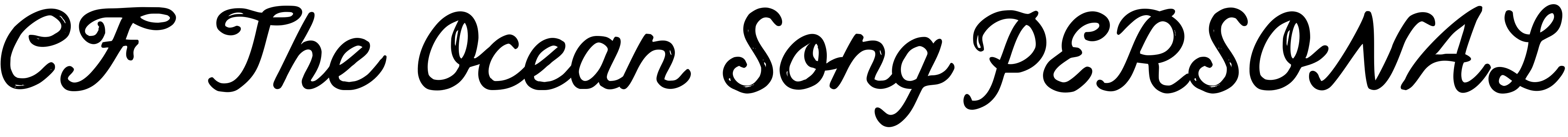 Font CF The Ocean Song PERSONAL
