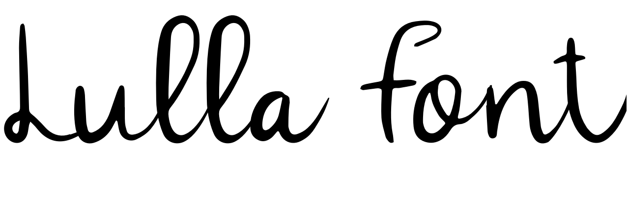 Font Lulla Font