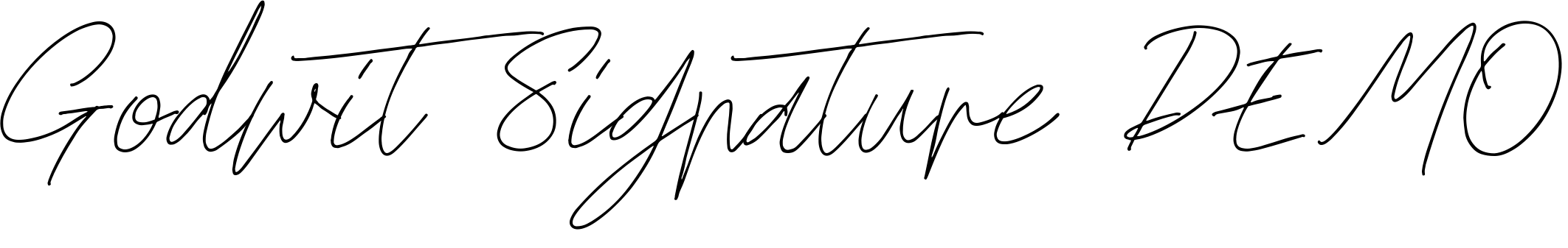 Font Godwit Signature DEMO