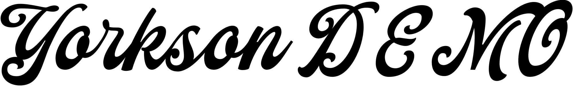 Font Yorkson DEMO