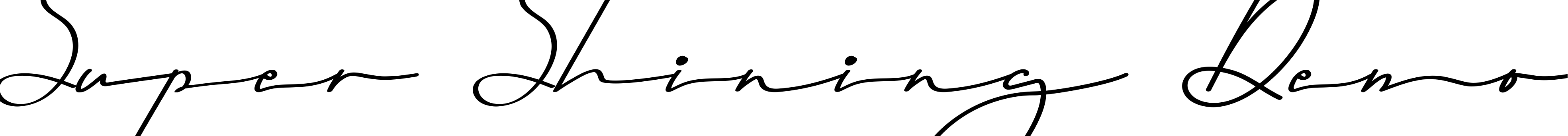 Font Super Shining Demo