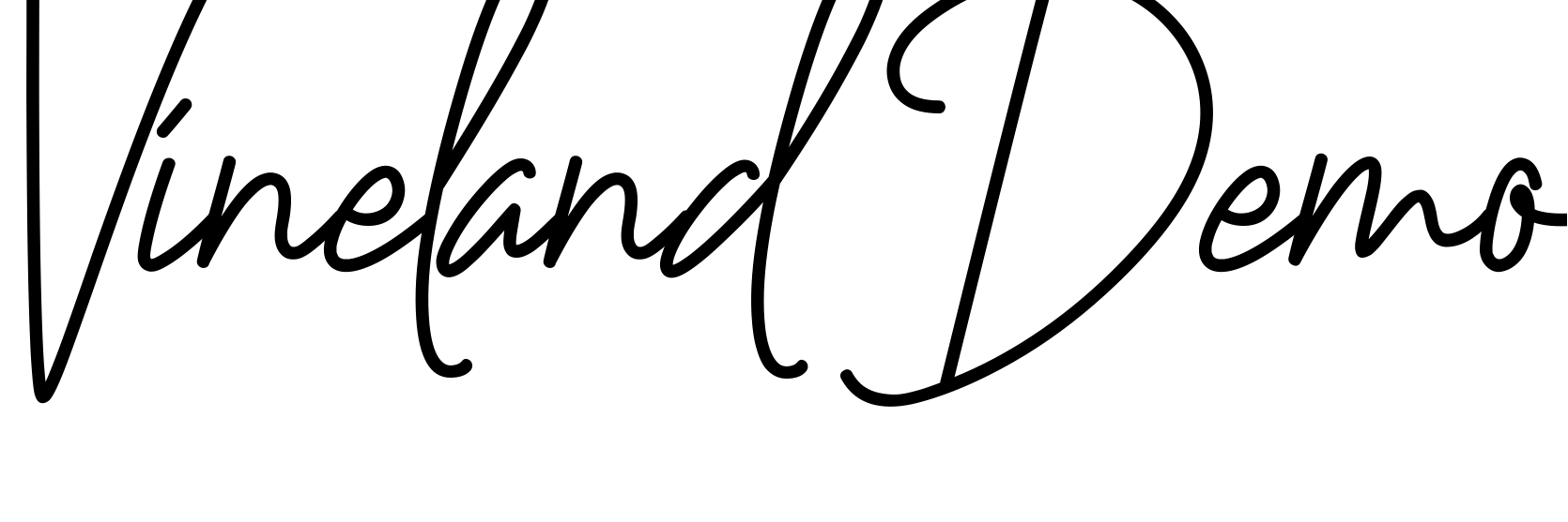 Font Vineland Demo