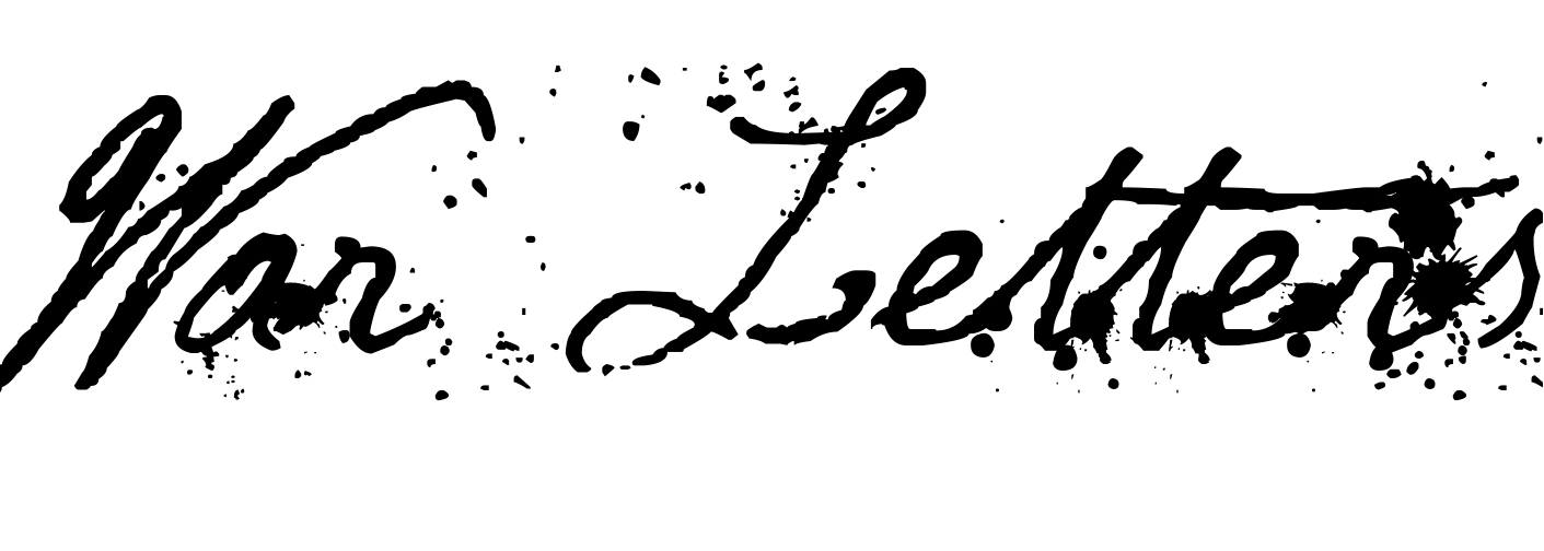 Font War Letters