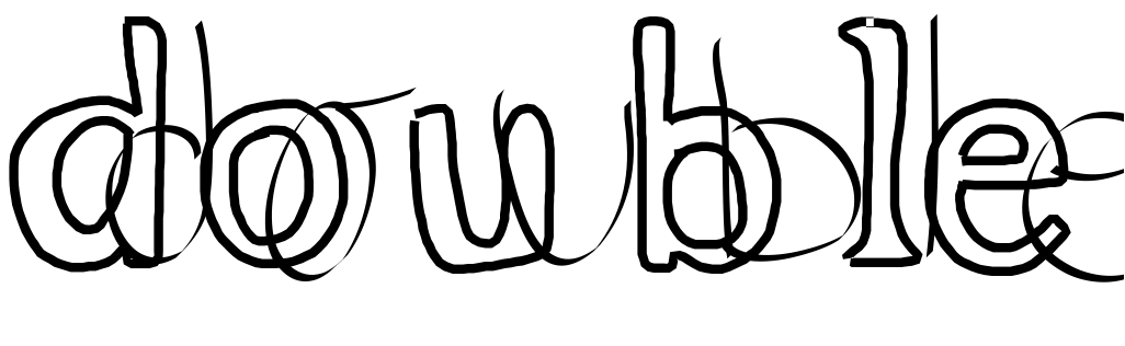 Font double