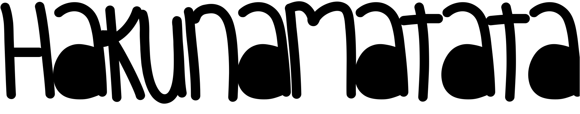 Font HakunaMatata