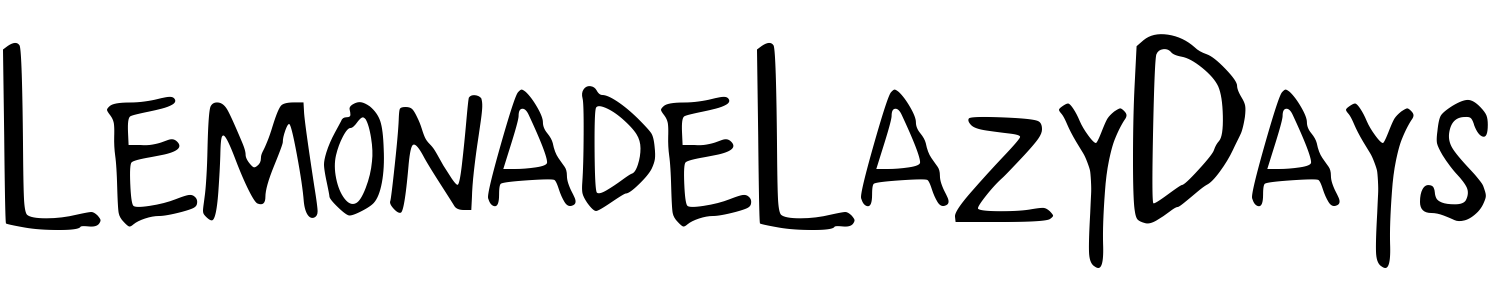 Font LemonadeLazyDays