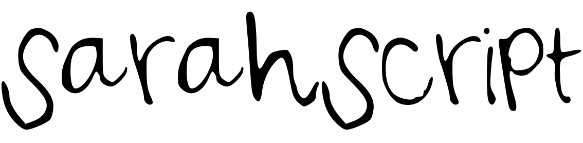Font SarahScript