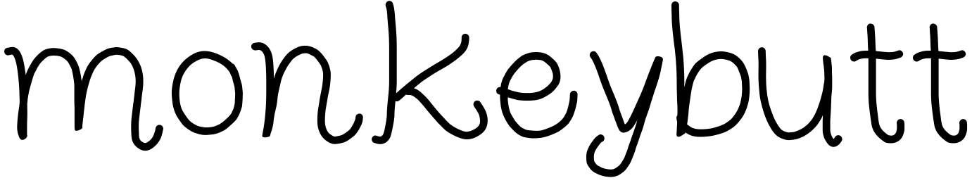 Font monkeybutt