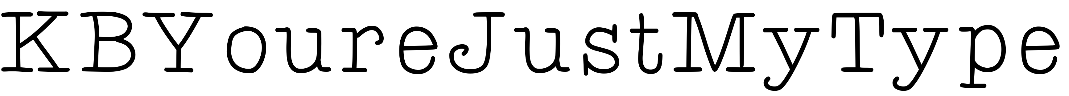 Font KBYoureJustMyType