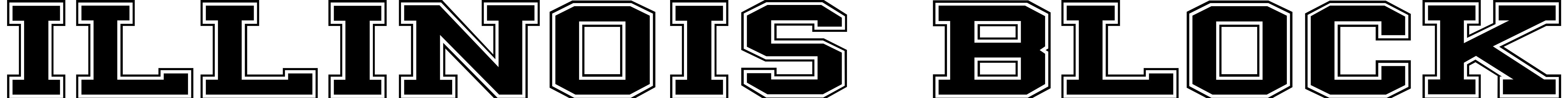 Font ILLINOIS block