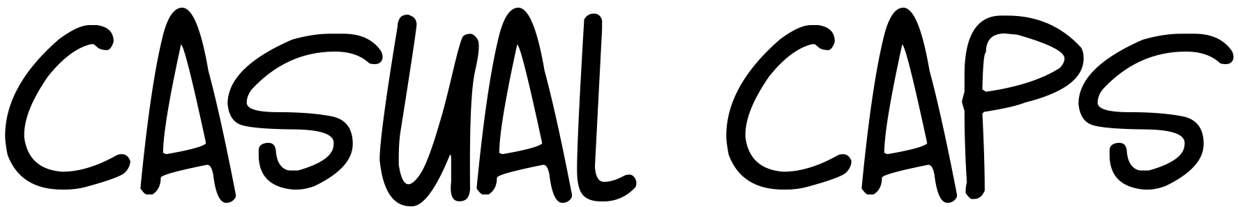 Font Casual Caps