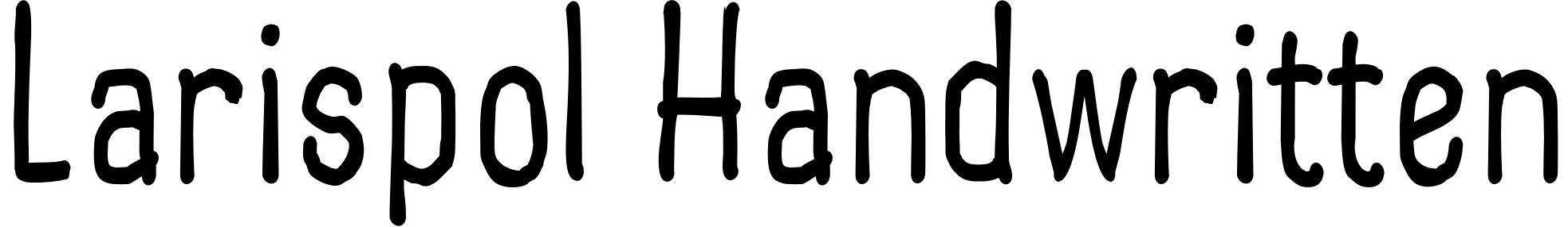 Font Larispol Handwritten