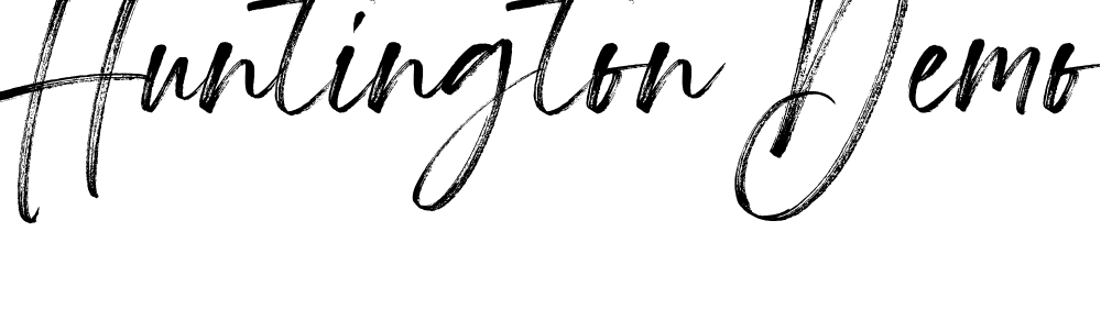 Font Huntington Demo
