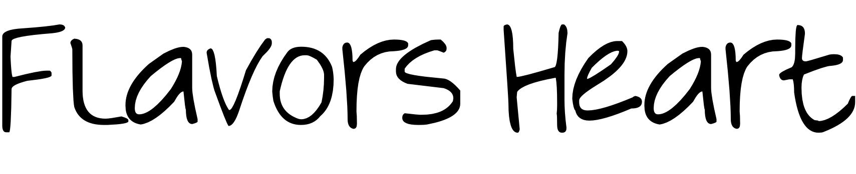 Font Flavors Heart