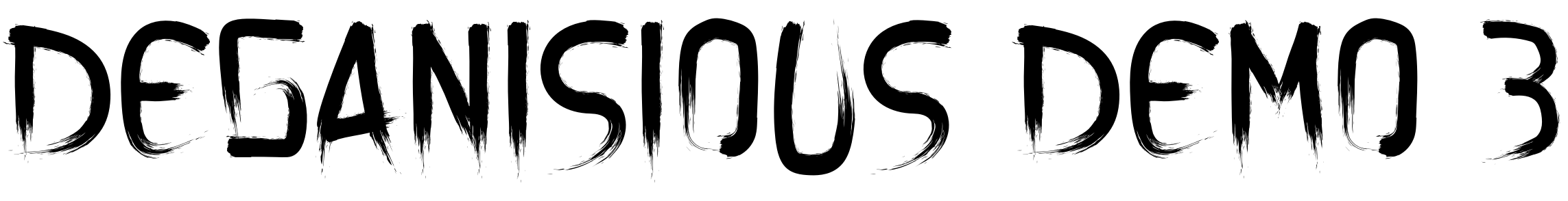 Font DEGANISIOUS DEMO 3