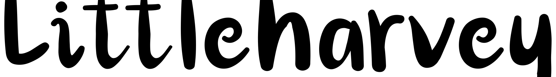 Font Littleharvey