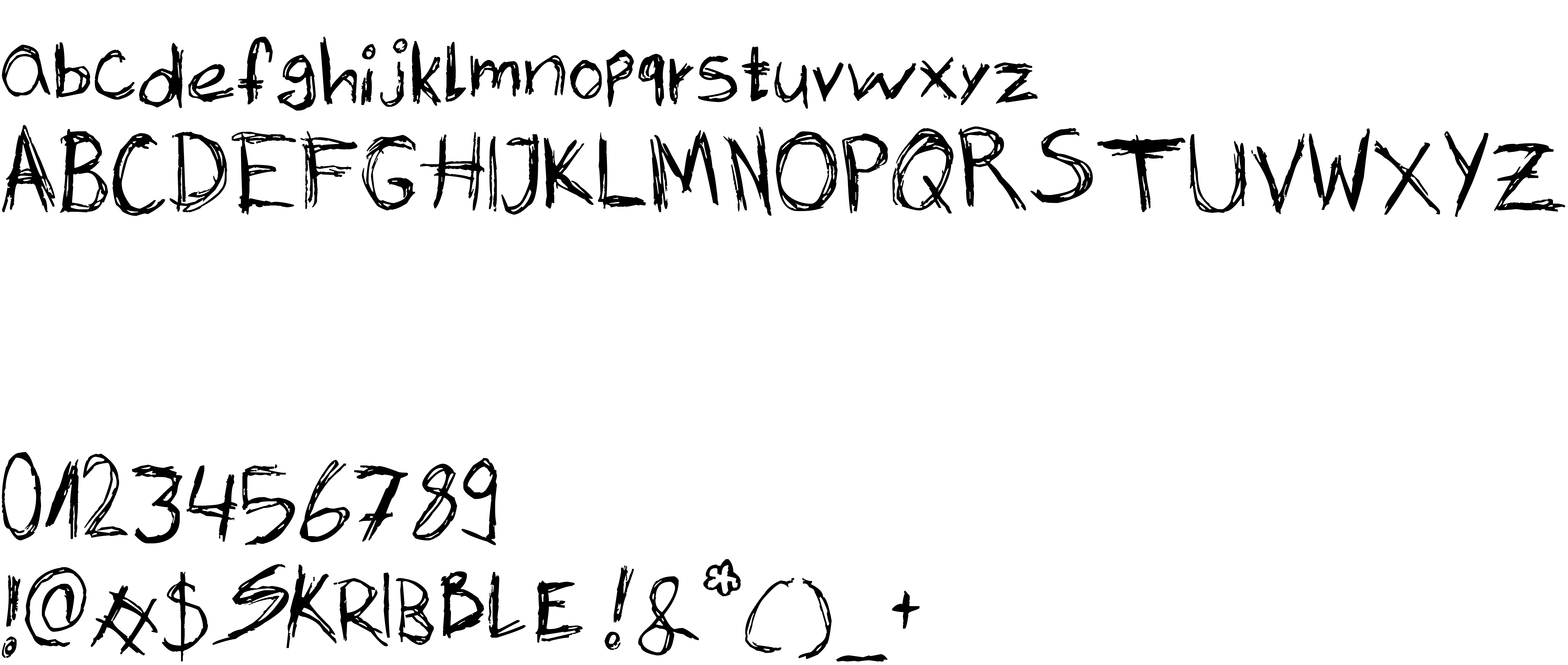 Preview font Skribble