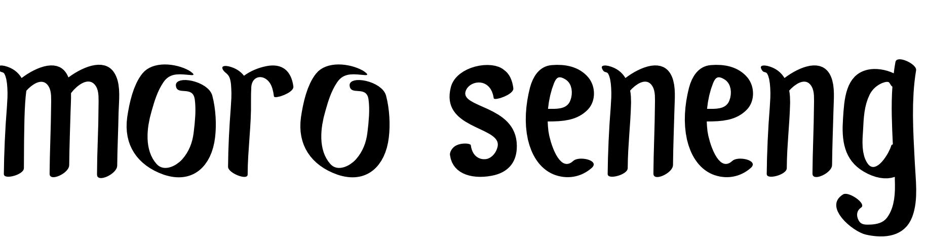 Font Moro Seneng
