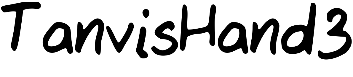 Font TanvisHand3