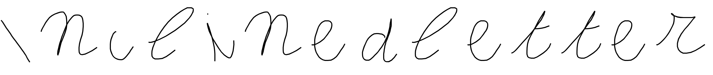 Font Inclinedletter