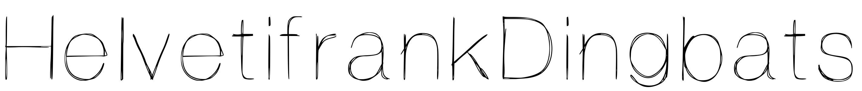 Font HelvetifrankDingbats
