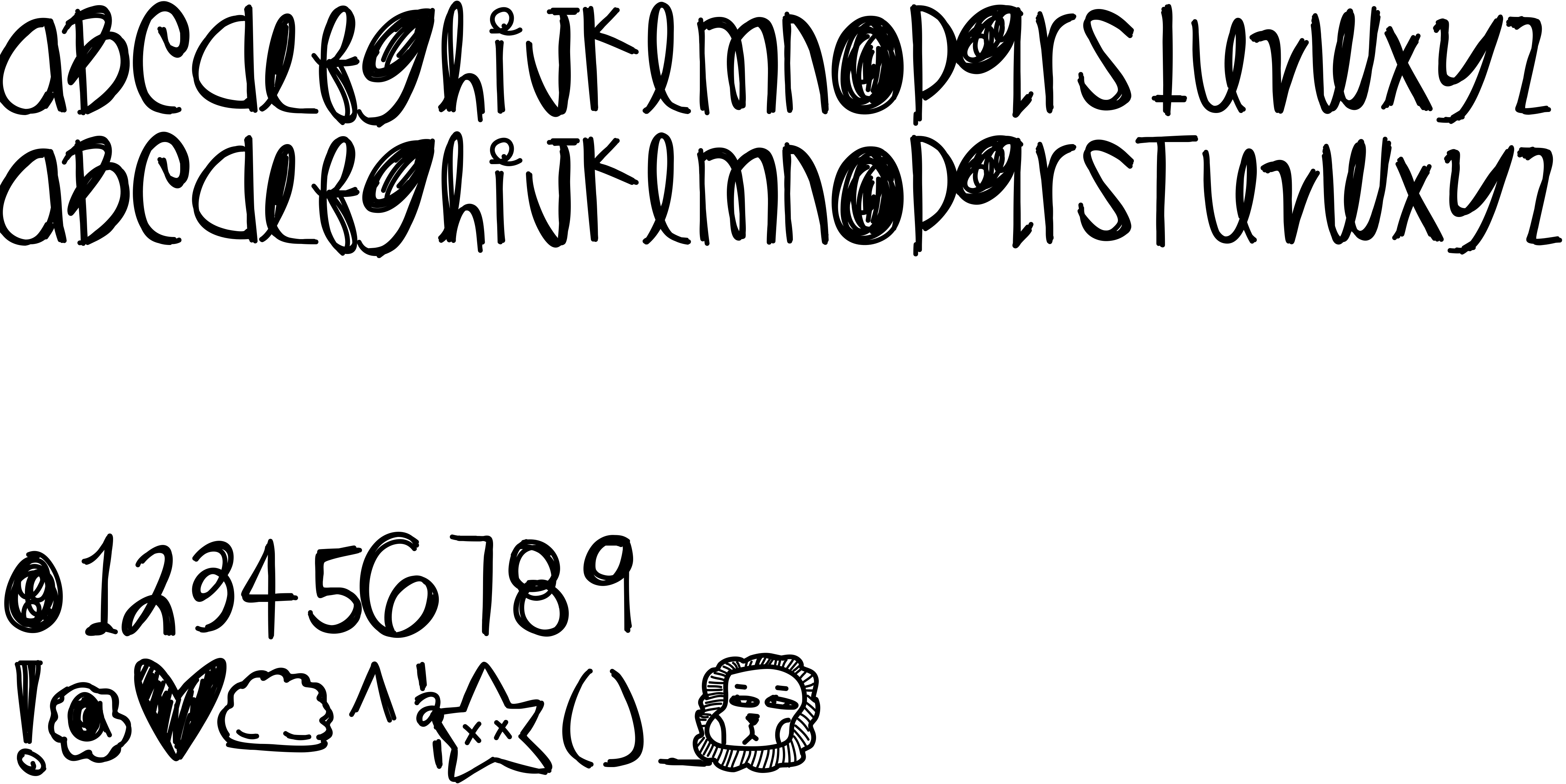 Preview font DiamondsPearls