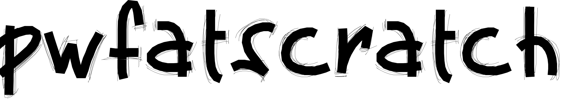 Font PWFatscratch