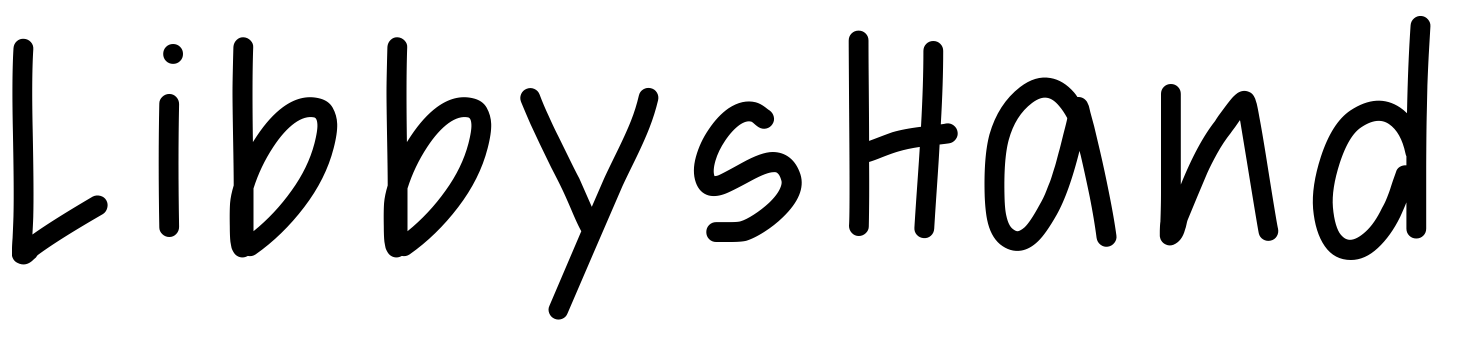Font LibbysHand