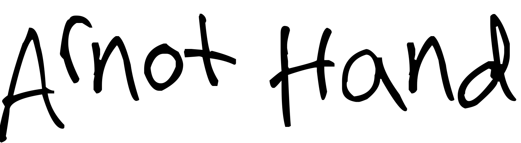 Font Arnot Hand