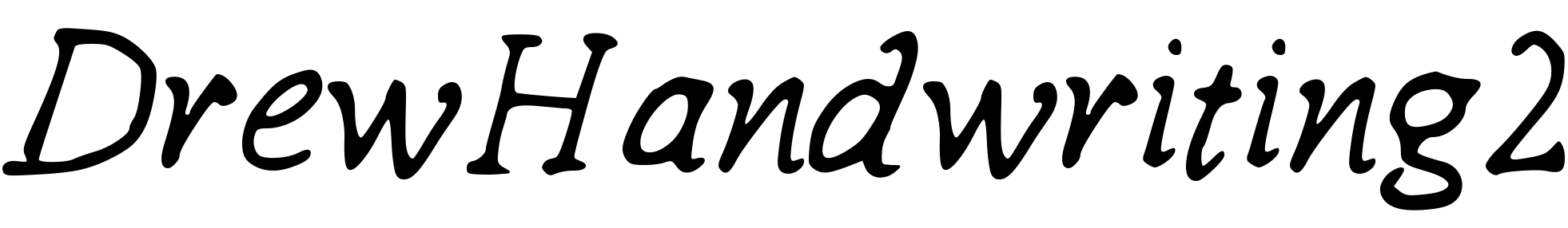 Font DrewHandwriting2