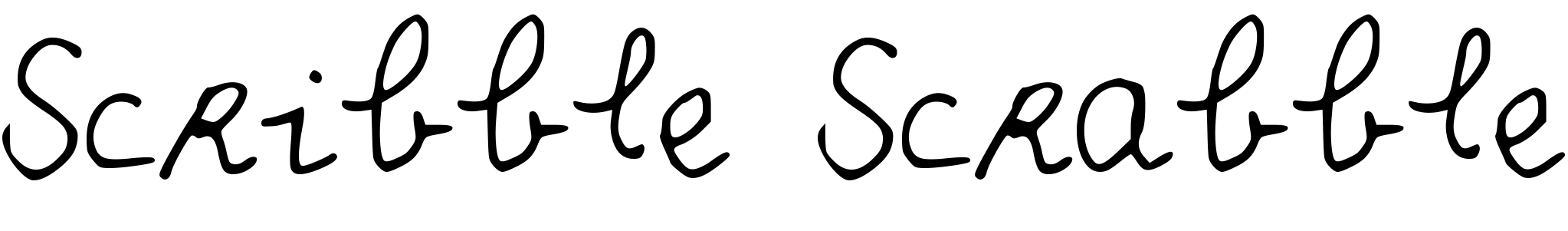 Font Scribble_Scrabble