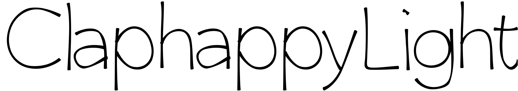 Font ClaphappyLight