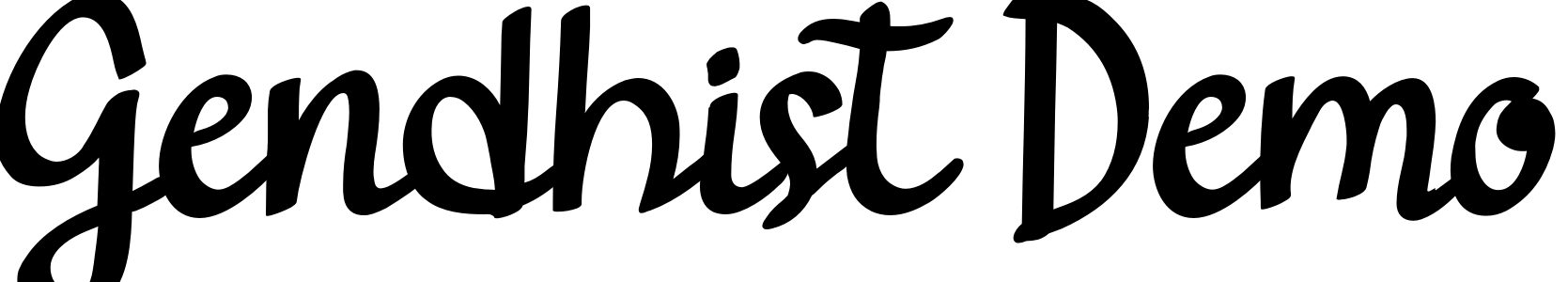 Font Gendhist Demo