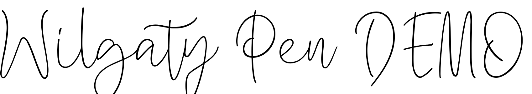 Font Wilgaty Pen DEMO