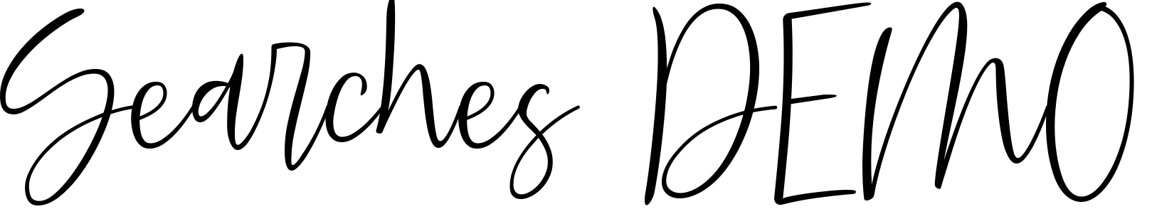 Font Searches DEMO