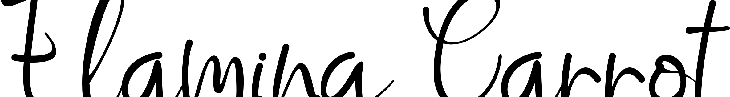 Font Flaming Carrot