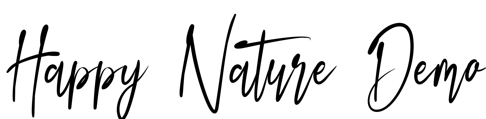 Font Happy Nature Demo