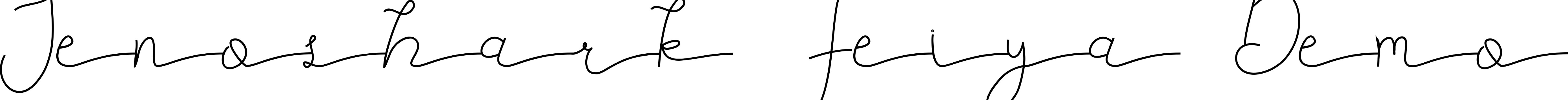 Font Jenoshark Feiya Demo