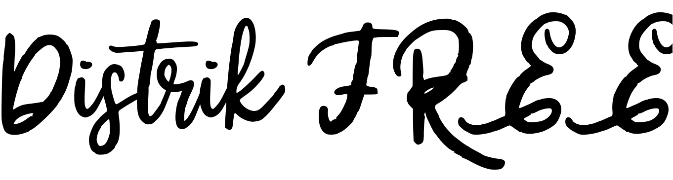 Font Distrik FREE