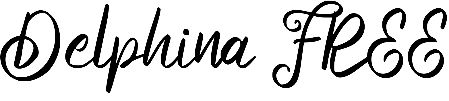 Font Delphina FREE