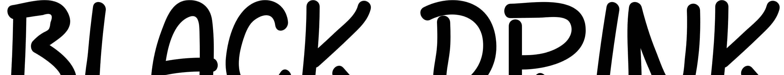 Font BLACK DRINK