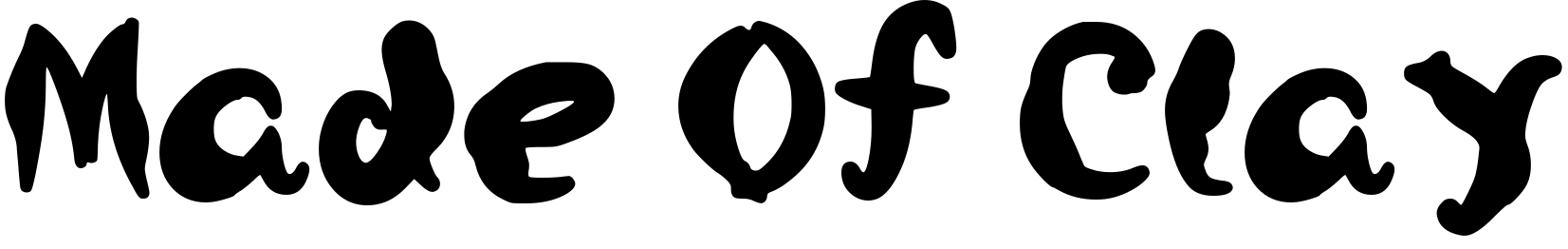 Font Made Of Clay