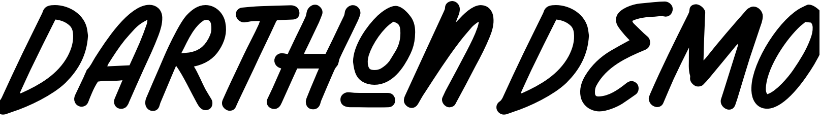 Font Darthon DEMO
