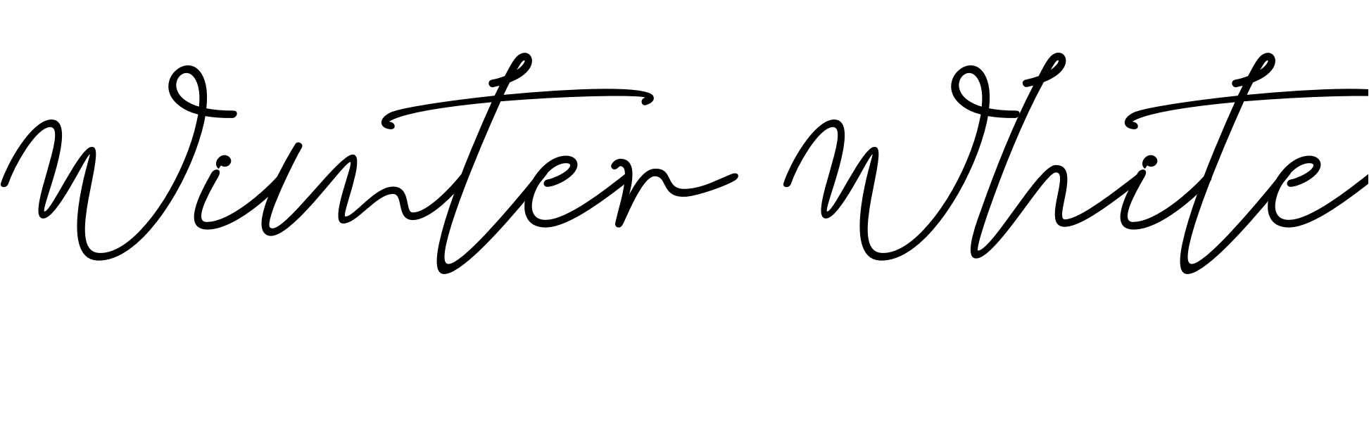 Font Wimter White