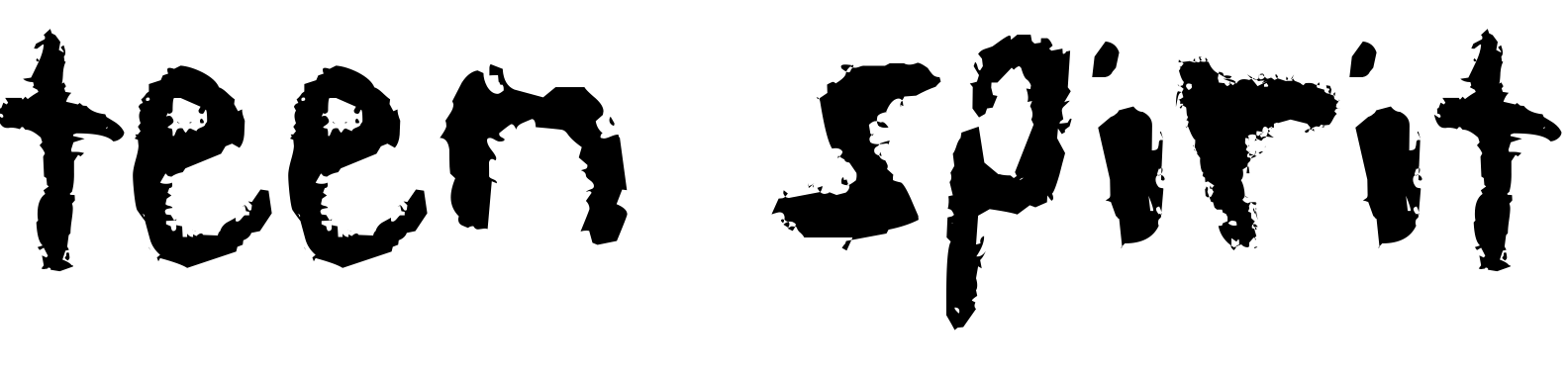 Font teen spirit